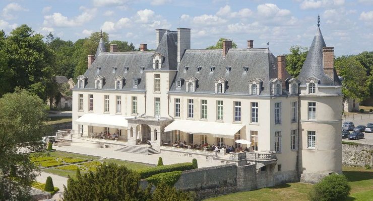 Beautiful gardens at Chateau d'Augerville, France