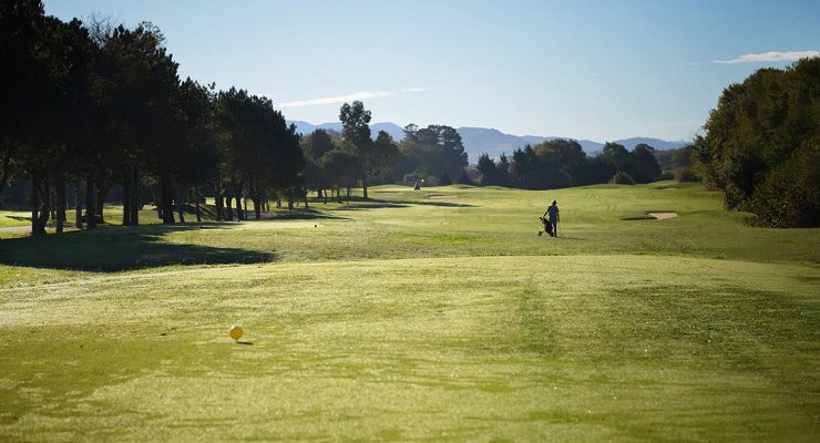 Down the fairway at Makila Golf Club, Biarritz, France