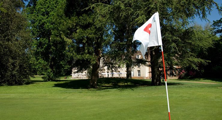 The clubhouse at Yvelines Golf Club, Versailles, near Paris, France