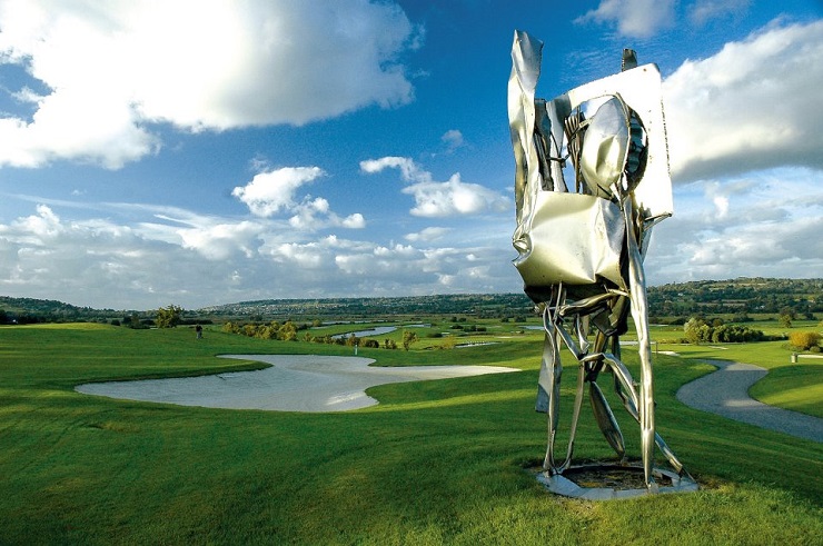 Amazing sculptures at L'Amiraute Golf Club, Deauville, France