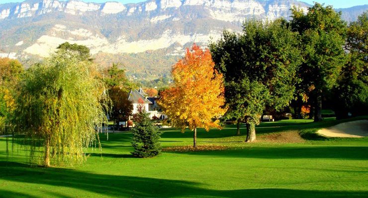 Into the hills at Aix Les Bains Golf Club, Rhone Alps, France