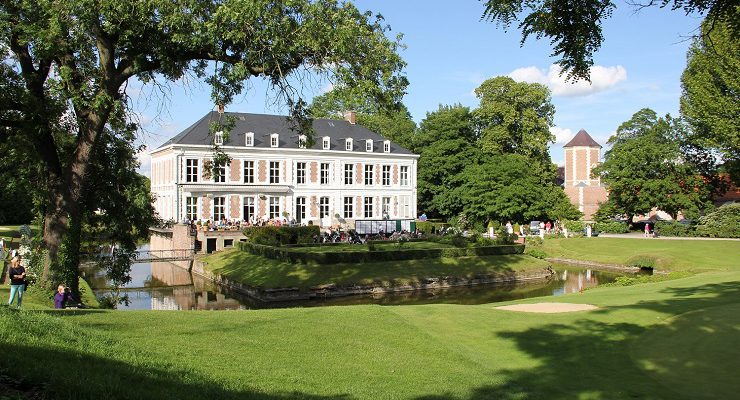 The lovely clubhouse at Le Sart golf club, Lille, Northern France