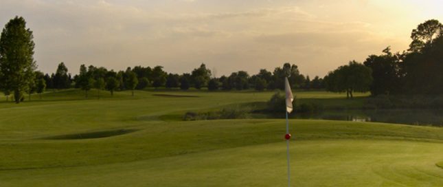 On the green at Quetigny Grand Dijon Golf Club, France