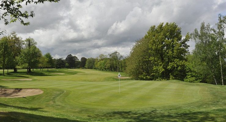 Looking back down the course at Saint Cloud Golf Club, Versailles, France