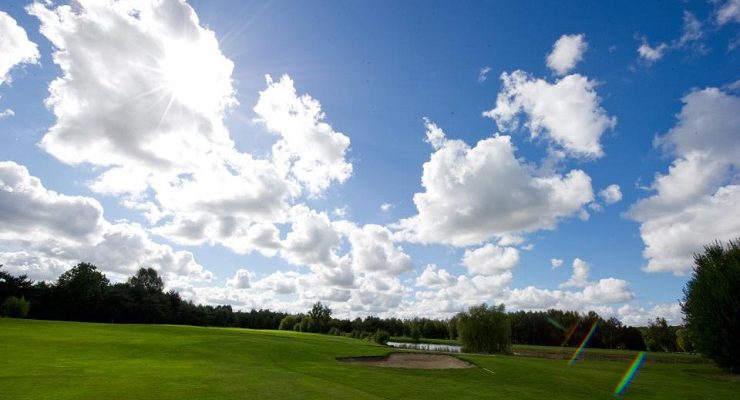 Heading to the green at Rouen La Foret Verte Golf Club, Normandy, France