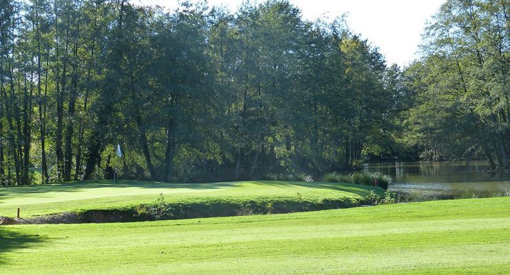 Water hazards at De La Bresse Golf Club, Bourg-en-Bresse, near Macon, France