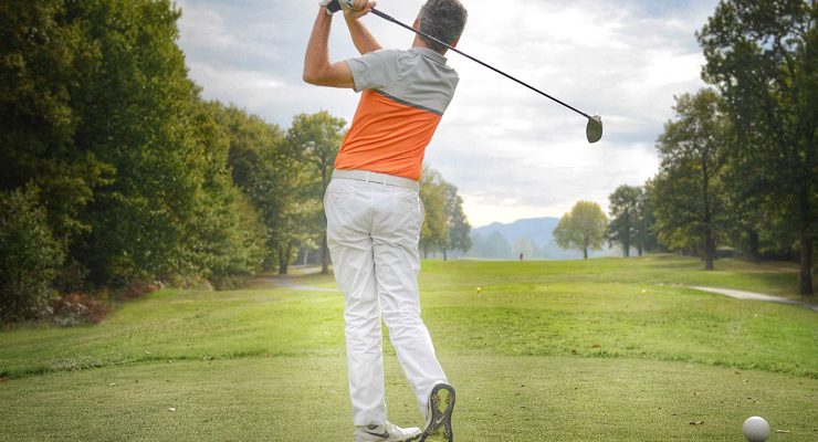 On the tee at Makila Golf Club, Biarritz, France