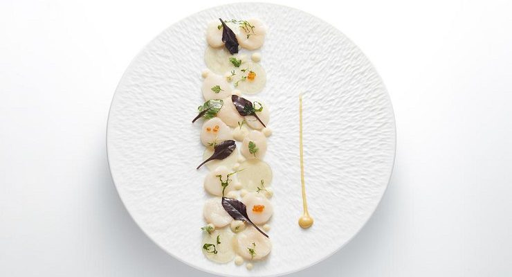 Superb food at Relais et Chateaux Castel Marie Louise, La Baule, Brittany, France