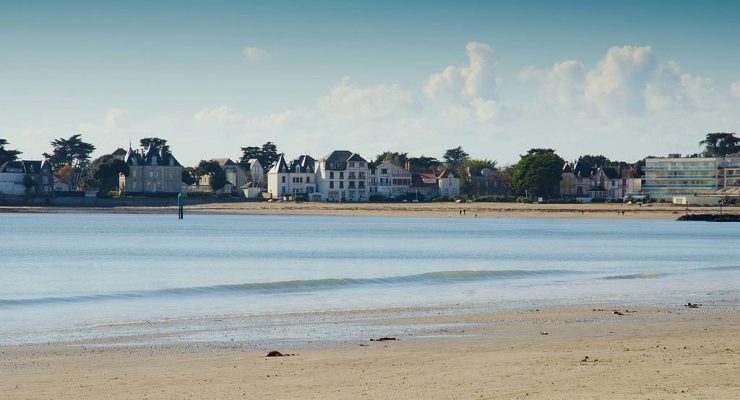 The beach at La Baule, Brittany, France