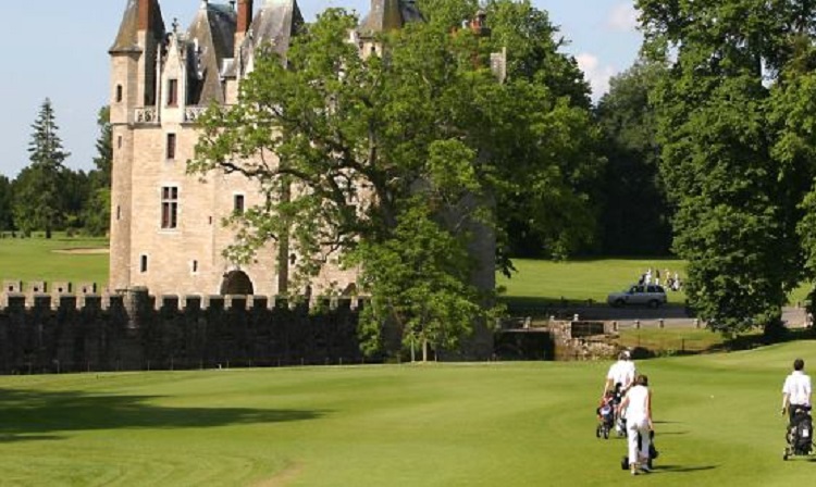 Impressive surroundings at La Bretesche Golf Club, Brittany, France