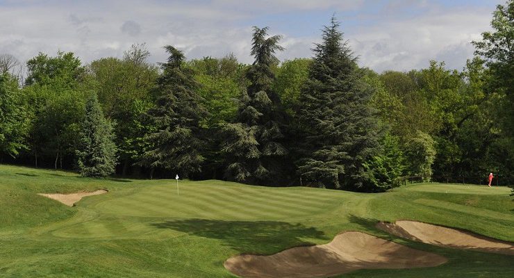 Mature landscape at Saint Cloud Golf Club, Versailles, France