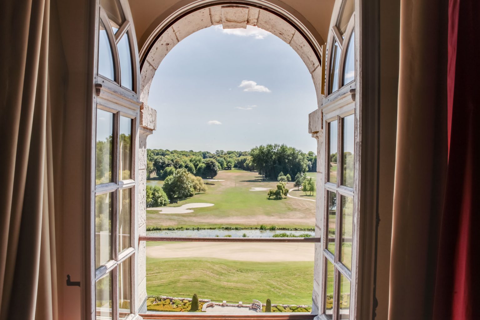 Play and stay at Chateau d'Augerville, near Fontainebleau, France