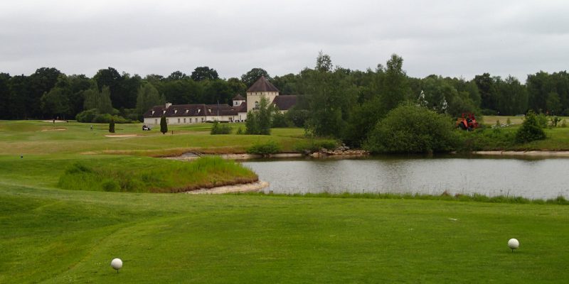 On the tee at Apremont Golf Club, around Paris, France