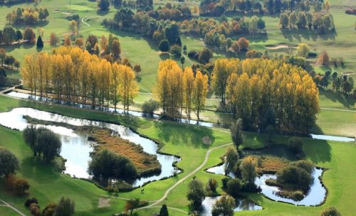 Aerial view of Arras Golf Club, Northern France