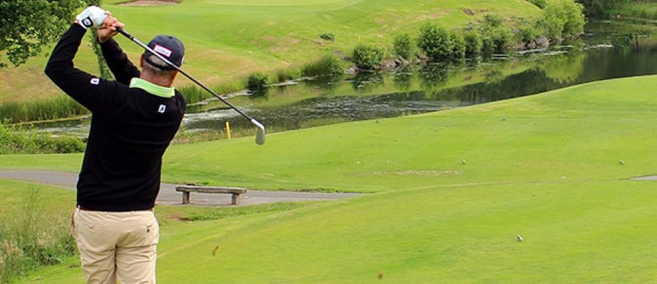 On the tee at Arcangues Golf Club, Biarritz, south west France