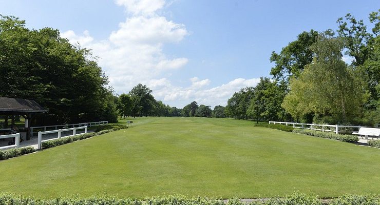 On the first tee at Saint Cloud Golf Club, Versailles, France