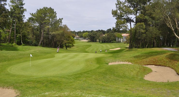 From the back of the green at Moliets Golf Club, Biarritz, France