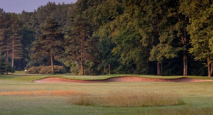Towards the green at Lyon Golf Club, Villette d'Anthon, France