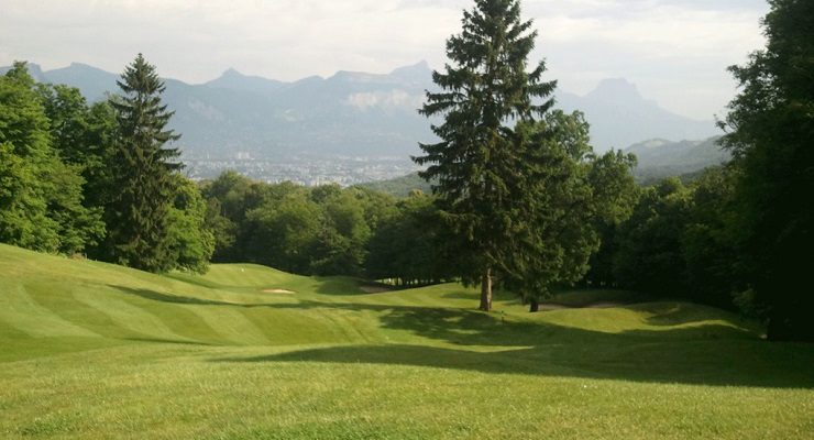 On the fairway at Golf International de Bresson, Grenoble, France