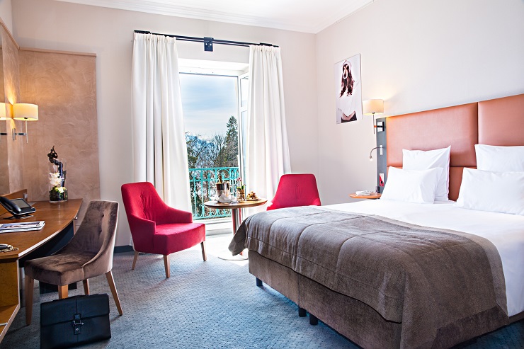 A double room at Imperial Palace Hotel, Annecy, France
