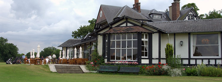 The traditional clubhouse at Chantilly Golf Club, around Paris, France