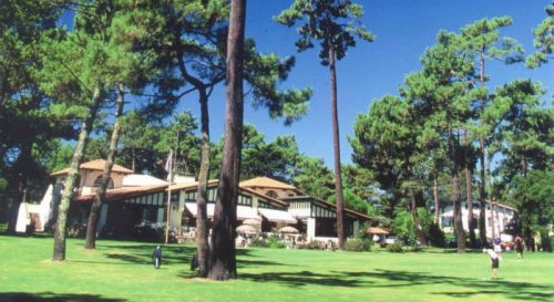 The clubhouse at Hossegor Golf Club, near Biarritz, France