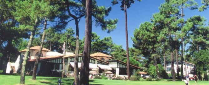 The clubhouse at Hossegor Golf Club, near Biarritz, France