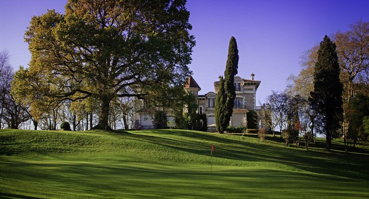 The clubhouse at Arcangues Golf Club, Biarritz, south west France