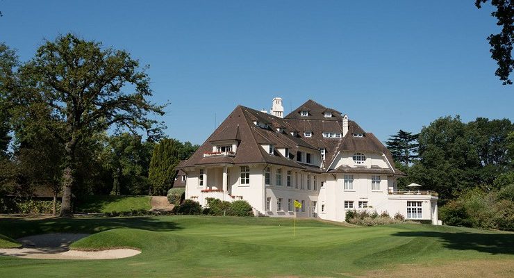 The stunning clubhouse at Saint Cloud Golf Club, Versailles, France
