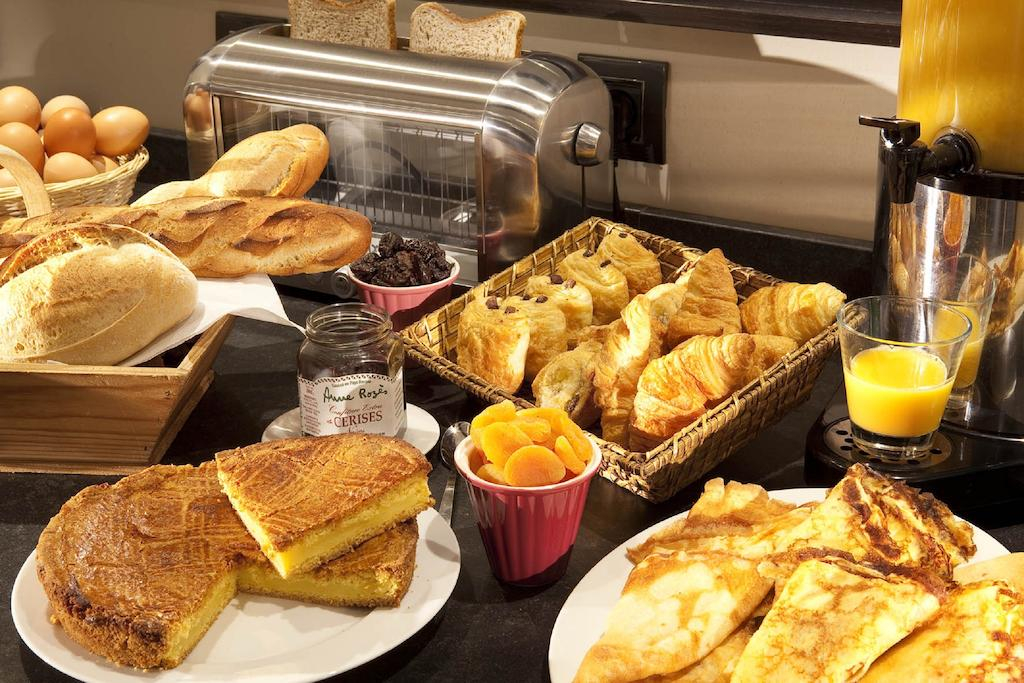 Breakfast at the three-star Escale Oceania Hotel, Biarritz, south west France