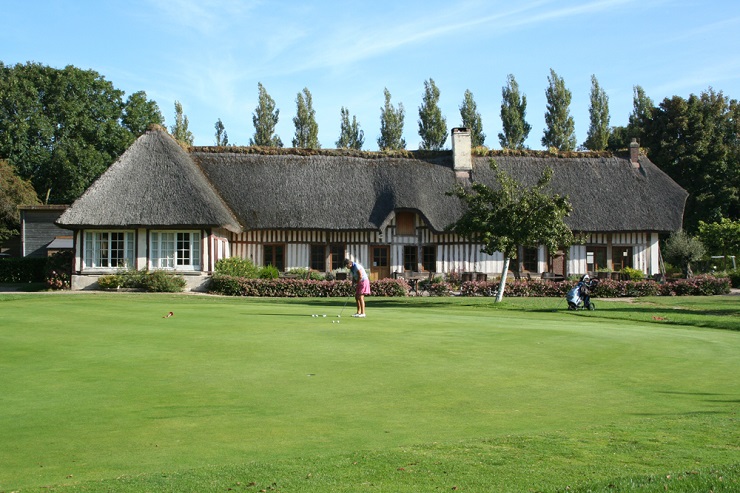 The beautiful Norman golf clubhouse at Le Havre, France