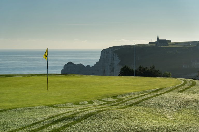 Etretat Golf course in Normandy, France, is not for the faint-hearted!