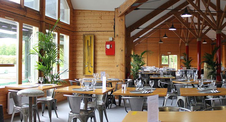 Clubhouse dining at Golf National Golf Club, close to Paris. Ryder Cup and Olympic venue.
