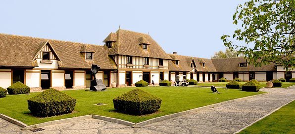 The clubhouse at L'Amiraute Golf Club, Normandy, France