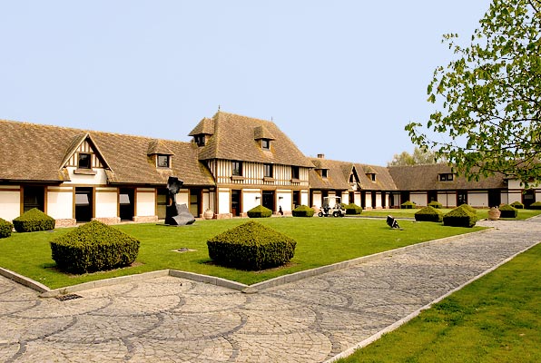 The clubhouse at L'Amiraute Golf Club, Normandy, France