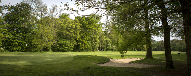 Beautiful parkland on Caen Golf Course, Normandy, France