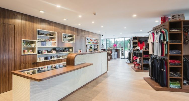Reception in the pro shop at Le Touquet Golf Resort, France