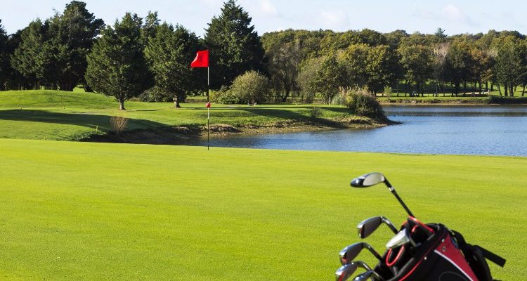 Ready to play golf at La Baule, Brittany, France
