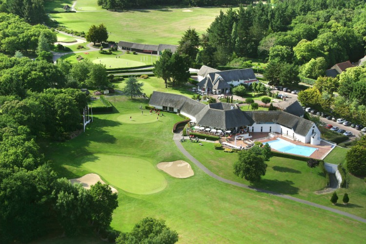 Aerial view of the La Baule clubhouse, Brittany, France