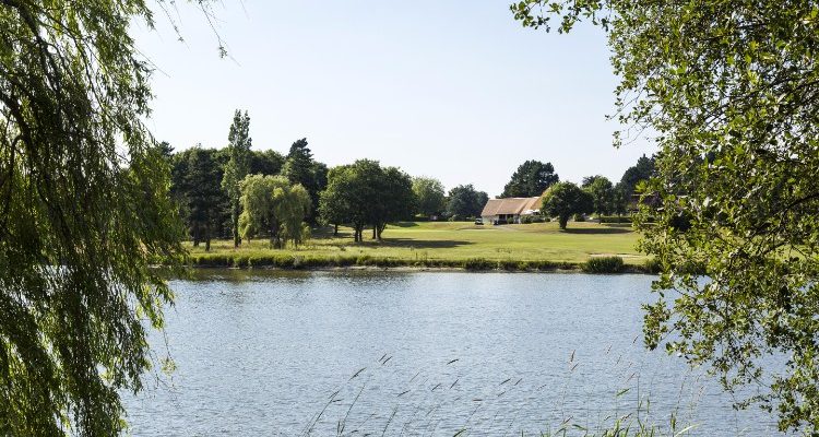 View to the 18th at La Baule Golf Club, Brittany, France