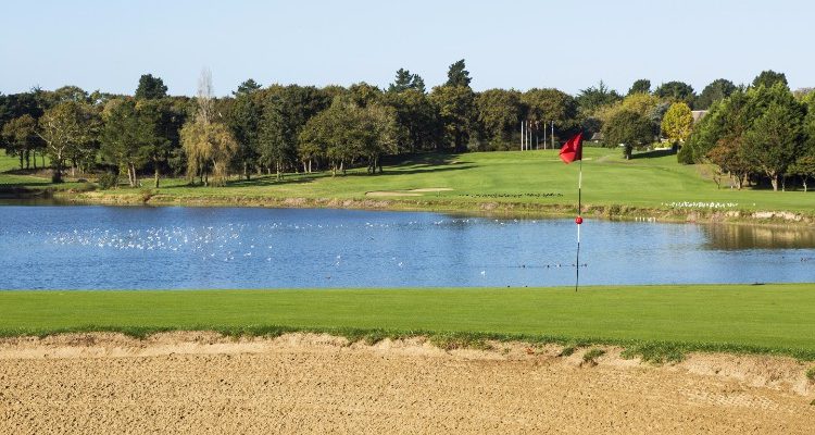 Round the lake at La Baule Golf Club, Brittany, France