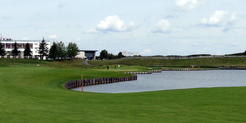 Heading in at Golf National Golf Club, close to Paris. Ryder Cup and Olympic venue.