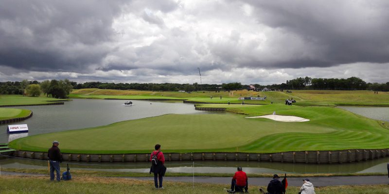 Imposing clouds at Golf National Golf Club, close to Paris. Ryder Cup and Olympic venue.