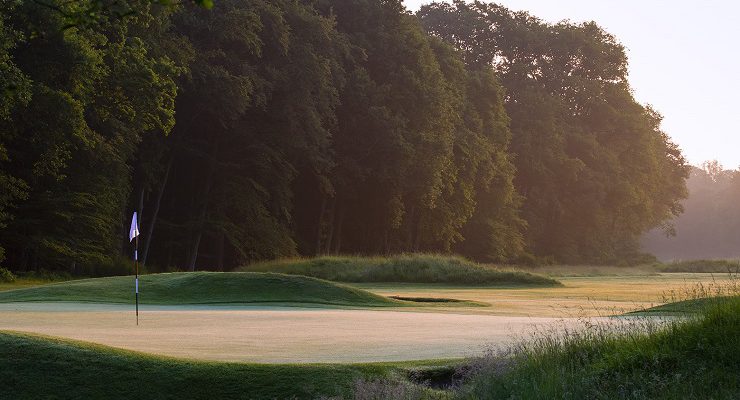 Dawn over Saint Germain Golf Club near Versailles, France
