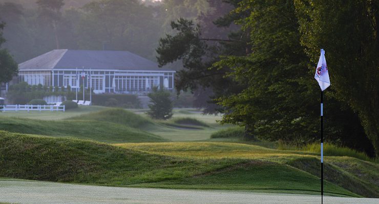The clubhouse at Saint Germain Golf Club near Versailles, France