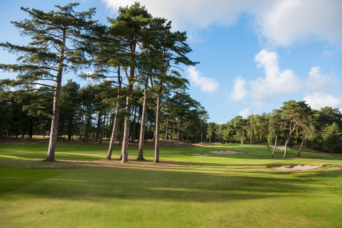 The 16th hole at Hardelot Les Pins Golf Club, France