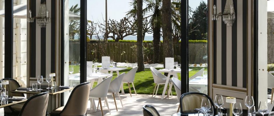 Dine indoors or out at Hotel Barriere lâ€™Hermitage, La Baule, Brittany, France