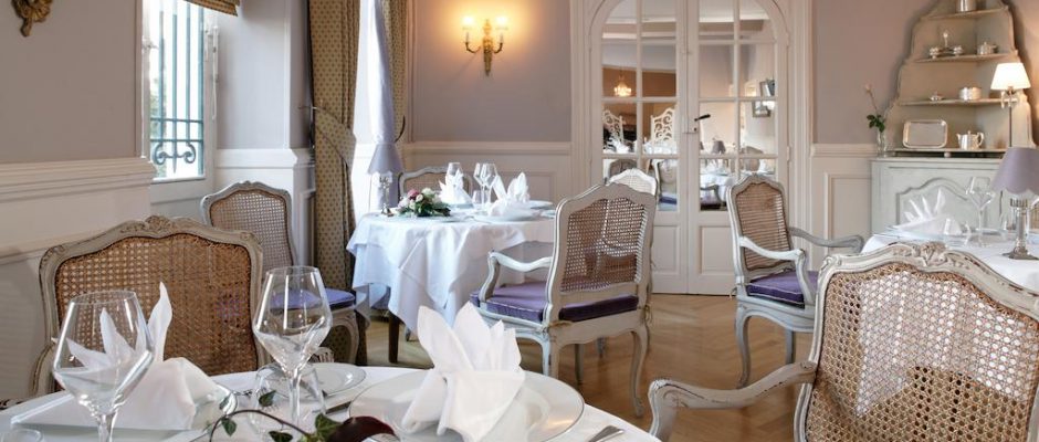 Dining at the Hotel de la Poste, Beaune, Burgundy, France