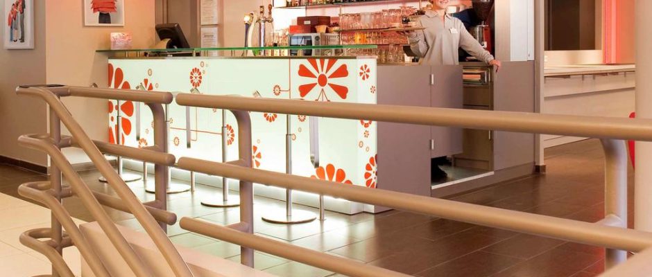 The bar at Hotel Ibis Epernay Centre ville, Champagne, France