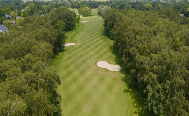 Bird's eye view of Bondues Golf Club, Lille, Northern France